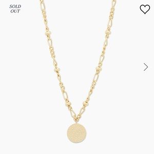 Gorjana Banks Coin Necklace, Gold Plate, NWT